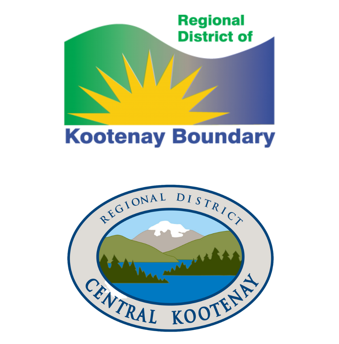 Logos for Regional District of Kootenay Boundary and Regional District of Central Kootenay
